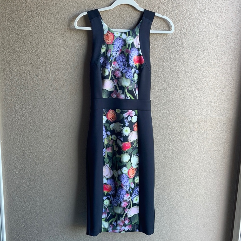 Ted Baker AKVA KENSINGTON Floral Bodycon Dress 1 NWT
